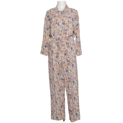 Jumpsuit (White, Multicolored) from Senes Polyester, Viscose