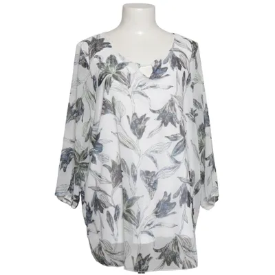 Blouse (White, Black) from Gina Laura Polyester, Viscose