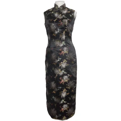 Cheongsam (Sort, Flerfarvet) fra Feng Fen Polyamid, Polyester