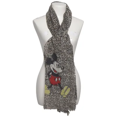 Sjal (Beige, Svart) från Disney Silke, Ull