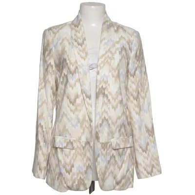 Blazer (Beige, Wit, Meerkleurig) van Yaya Women Polyester, Viscose