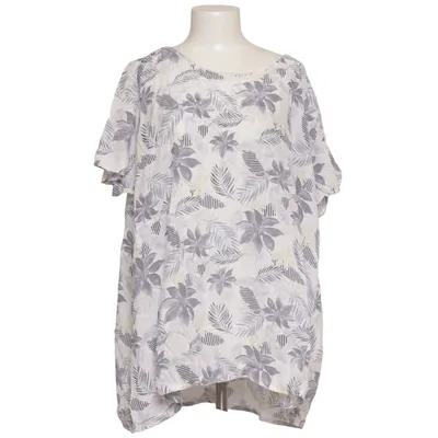 Top (White, Gray) from Yesta Cupro, Viscose