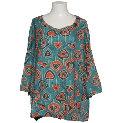 Top (Blue, Orange, Multicolored) from Buykud Linen