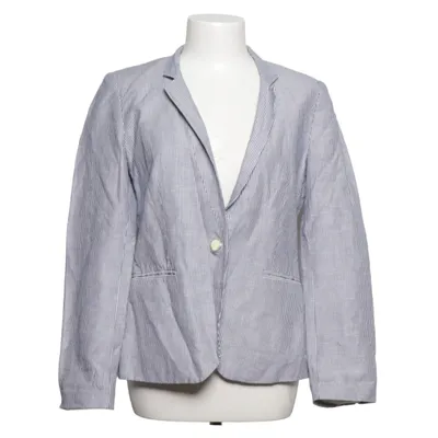 Kavaj (Blå, Vit) från Zara Basic Bomull, Polyester