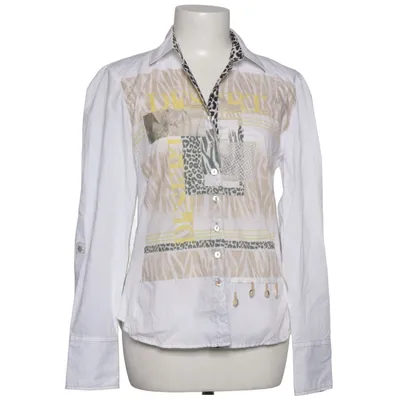Blus (Vit, Flerfärgad) från Just White Bomull, Elastan, Polyester