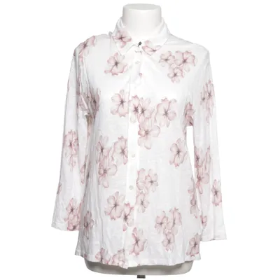 Blouse (White, Pink) from Majestic Filatures Linen
