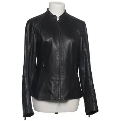 Veste en cuir (Noir) de Hugo Boss