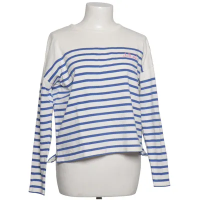 Långärmad t-shirt (Vit, Blå) från Maison Labiche Ekologisk bomull
