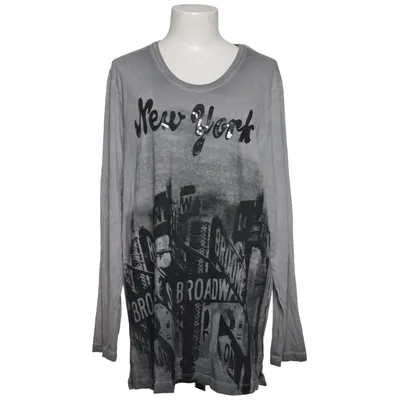 T-shirt à manches longues (Gris) de Kj Brand Élasthane, Viscose