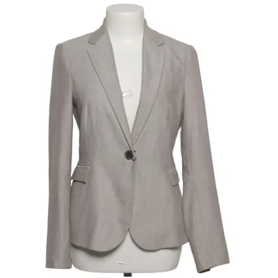 Blazer (Gray) from Zara Basic Acetate, Elastane, Polyester, Viscose