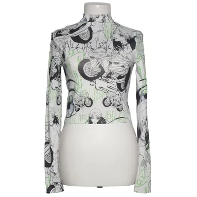 Topp (Vit, Svart, Grön) från Bershka x Billie Eilish Elastan, Polyester
