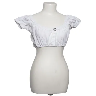 Dirndl blouse (Wit) van Almenrausch Katoen