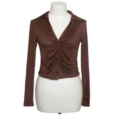 Top (Brun) fra Stradivarius Elastan, Polyester
