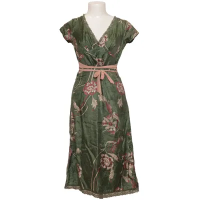 Slå-om-kjole (Grøn, Pink, Flerfarvet) fra Renaissance Avoca Silke