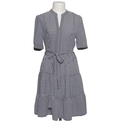 Wrap dress (Blue, White) from Monteau Elastane, Polyester