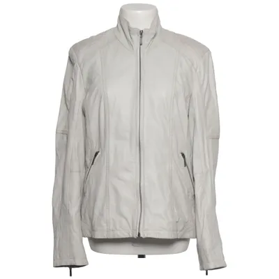 Leren jack (Wit) van Kara Leer, Polyester
