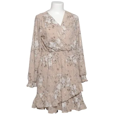 Dress (Beige, Multicolored) from Moocci Polyester