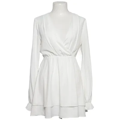 Omlottklänning (Vit) från Donna Romina x NA-KD Polyester