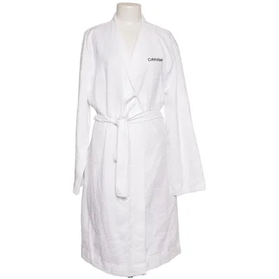 Bademantel (Weiß) von Calvin Klein Sleepwear Baumwolle, Recyceltes Polyester