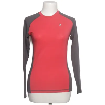 Base layer shirt (Red, Gray) from Peak Performance Elastane, Merino wool, Polyester