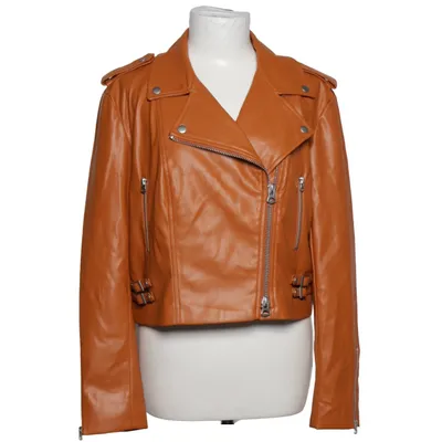 Bikerjacka (Brun) från French Connection Polyester, Polyuretan, Viskos