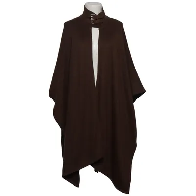 Poncho (Braun) von Lauren Ralph Lauren Kaschmir, Seide, Wolle