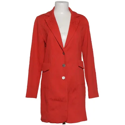 Blazer (Rouge) de Helena Hart Coton, Élasthane, Polyester