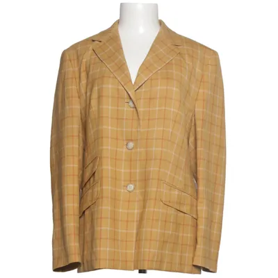 Blazer (Brun, Hvid) fra DinoModa Acetat, Viscose