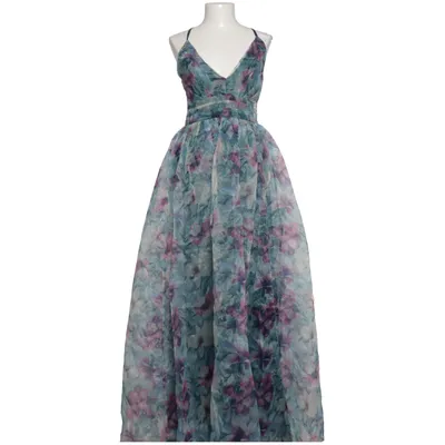 Maxi jurk (Blauw, Lila, Meerkleurig) van Lulus Elastaan, Polyester