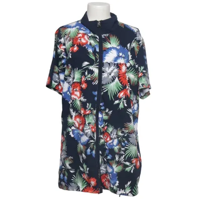 Top (Blue, Multicolored) from Denim & Co Cotton, Elastane