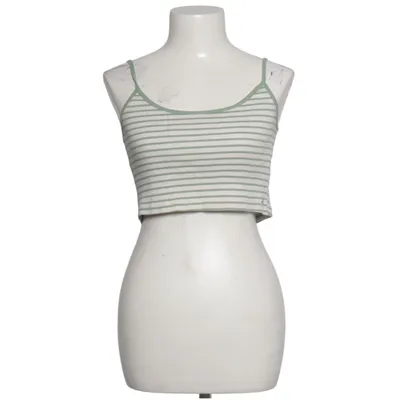 Crop top (Green, White) from Pacific Republic Pull & Bear Cotton