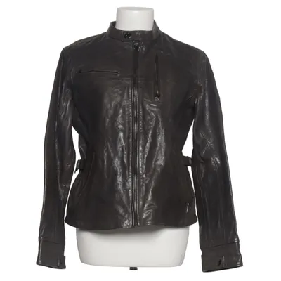 Leren jack (Grijs) van G-Star Raw Elastaan, Leer, Organisch katoen, Gerecycled polyester