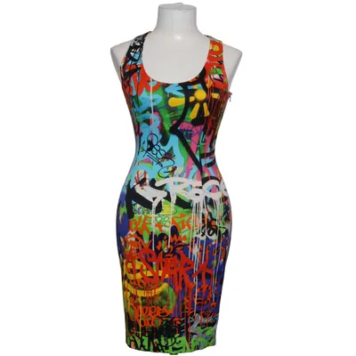 Dress (Multicolored) from Moschino Couture! Viscose