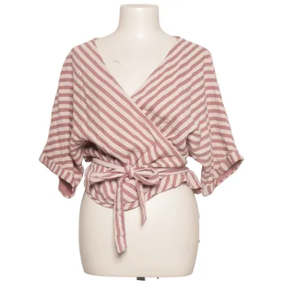 Blouse portefeuille (Rose, Blanc) de Sassy Classy Coton