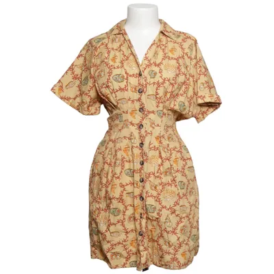 Skjortekjole (Beige, Flerfarvet) fra Saloni Bomuld