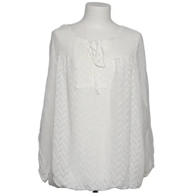 Blus (Vit) från Paprika Elastan, Polyester, Silke, Viskos