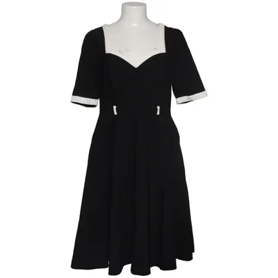 Dress (Black, White) from Collectif Cotton, Elastane, Polyamide, Polyester