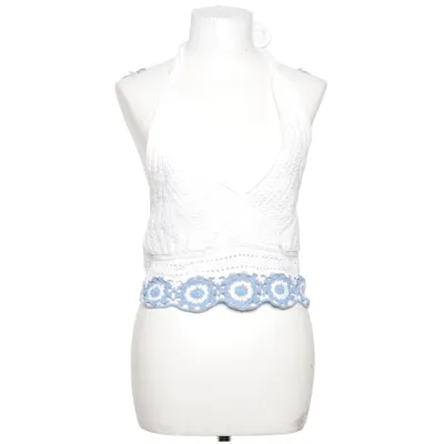 Haut dos-nu (Blanc, Bleu) de Hollister Coton, Élasthane