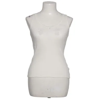 Tanktop (Wit) van Body Katoen, Merinowol, Zijde, Viscose