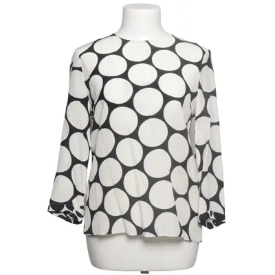 Bluse (Sort, Hvid) fra St Emile Silke