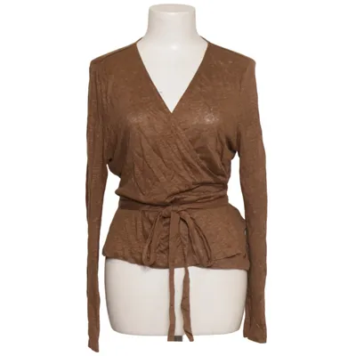 Wrap cardigan (Brown) from Marc O'Polo Linen