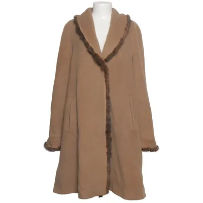 Jas (Beige, Bruin) van Hucke Angora, Wol, Bont