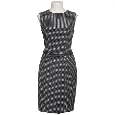 Dress (Black, White) from Oui Cotton, Elastane, Polyester