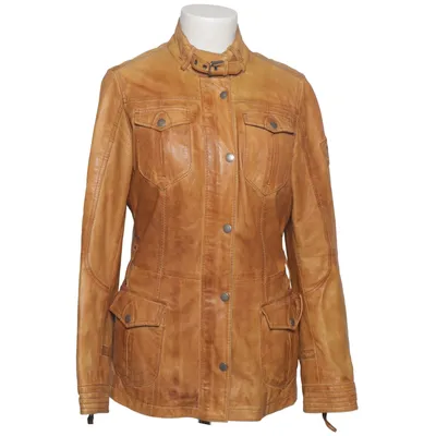 Leather jacket (Brown) from Mauritius Leather, Polyester