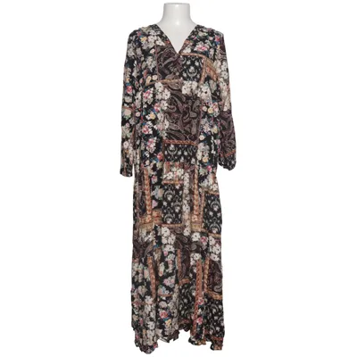 Maxi dress (Black, Multicolored) from Nostalgia Viscose