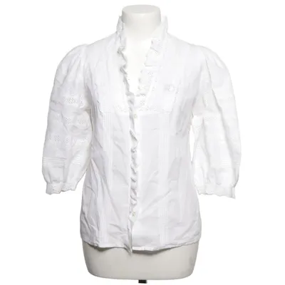 Blus (Vit) från gede Bomull, Linne