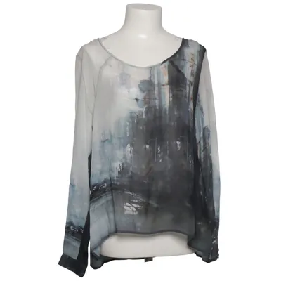 Blouse (White, Blue, Gray) from Nile Viscose