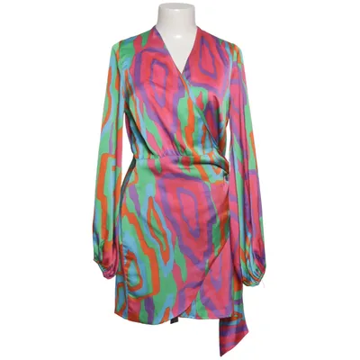 Wrap blouse (Blue, Pink, Green, Multicolored) from Never Fully Dressed Polyester