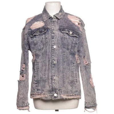 Denim jacket (Blue, Pink, Multicolored) from Missguided Cotton