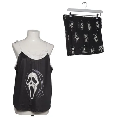 Pyjama (Schwarz, Weiß) von Romwe Elasthan, Polyester